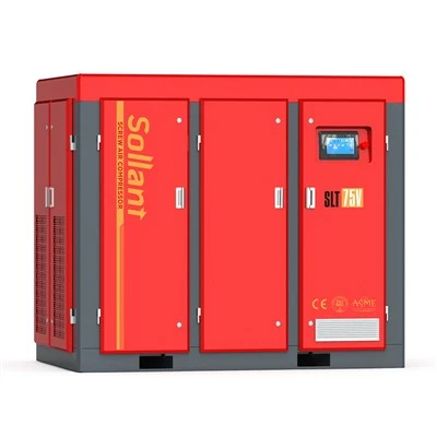 Comhbhrúiteoir Aeir Scriú Rothlach 75kW vsd Rothlach